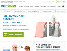 Tablet Screenshot of dentvitalis.com